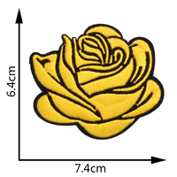 Diverses roses brodées de fleurs appliques thermocollantes patchs de roses