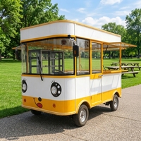 Chariot alimentaire électrique à quatre roues, stand mobile de petit-déjeuner, stand commercial multifonctionnel, brochettes frites, barbecue, marché nocturne