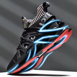 Nouvelles baskets décontractées noires unies de haute qualité pour hommes, à lacets, style sport, collection 2026 - Product Image 2