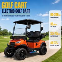 Voiturette de golf électrique compacte et abordable pour adultes, au design élégant et stable, idéale pour les clubs