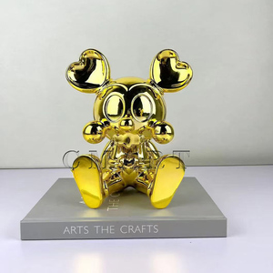 Décoration d'intérieur <span class=keywords><strong>Mickey</strong></span> en gros, figurines de dessin animé <span class=keywords><strong>Mickey</strong></span> en chrome doré, sculpture <span class=keywords><strong>Pop</strong></span> Art - Product Image 2