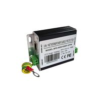 Parafoudre Réseau 2-en-1 100 Mbps RJ45 AC 220V DC 12V 24V SPD pour Système de Caméra de Sécurité IP CCTV