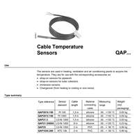 Capteurs de température pour câbles Siemens QAP21.2, contrôleur de température LG-Ni1000, sortie -30...180°C, protection IP67, garantie 1 an