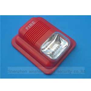 Báo Cháy Sừng Còi Báo Động Nhấp Nháy Nhanh Chóng Cảnh Báo An Toàn Hệ Thống Cảm Biến Âm Thanh Và Trắng Ánh Sáng Đèn Flash 24V Trong Màu Đỏ Với Wall Mount Đối Với Trang Chủ - Product Image 2