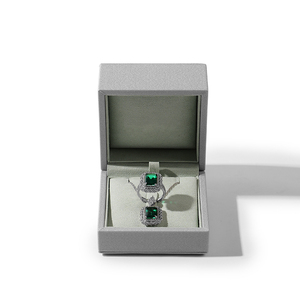 FANXI Custom Luxury Grey Ring <b>Earring</b> Bracelet Necklace <b>Gift</b> Packaging Jewelry <b>Box</b> - Product Image 3