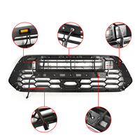Accessoires de voiture 4X4, calandre de pare-chocs avant ABS avec barre lumineuse pour Toyota Tacoma 2016 2017 2018 2019 2020 2021 2022 2023