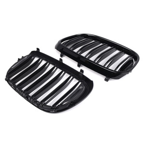 Rejilla de entrada de aire frontal de doble línea en negro brillante para BMW Serie 7 G11 G12, para actualización de parachoques. - Product Image 2