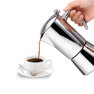 Cafetière Moka en acier inoxydable de style italien avec poignée résistante à la chaleur, cafetière Moka italienne <span class=keywords><strong>6</strong></span> <span class=keywords><strong>tasses</strong></span> - Product Image 6