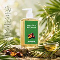 Crème nourrissante à l'huile de Batana biologique et au romarin, shampoing anti-frisottis 300ml en flacon pompe pour adultes, vente en gros, OEM, ODM, personnalisé