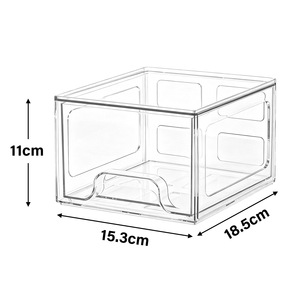 Transparent Acrylic Drawer Storage <b>Box</b> Stackable Desktop Organizer For Cosmetics <b>Makeup</b> Stationery Office Supplies Modern - Product Image 5