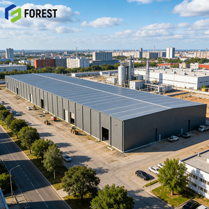 อาคารโครงสร้างเหล็กสำหรับธุรกิจเชิงพาณิชย์ ทันสมัย แข็งแรง ทนทาน รองรับน้ำหนักได้ดี ออกแบบตามความต้องการ ฝ้าเพดานสูง - Product Image 1