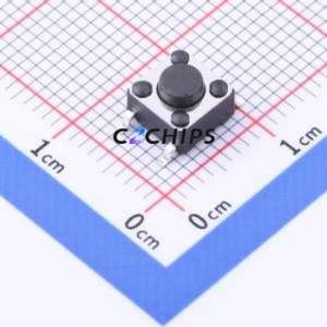 TC-6601-4.5-260G Tactile Switch SMD-4P,6x6mm Switch Single Pole Single Throw Round Button 2.6N Vertical Mount - Product Image 1