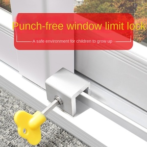 Cerradura de ventana de diseño moderno con carcasa de aluminio y cerradura de puerta corredera de doble tornillo de mariposa para puerta de vidrio - Product Image 3