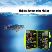 Boîte de rangement pour accessoires de pêche, double face, pour appâts, leurres, hameçons, équipement, boîte organisatrice imperméable pour matériel de pêche