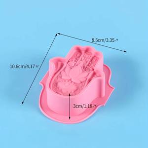 MUYULINS Creative DIY Hamsa Candle Silicone Magic <b>Hand</b> Fatima Resin Craft <b>Mold</b> - Product Image 2