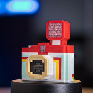 DIY Camera Animals Nature Micro-Particle Assembly Mini Model Plastic Building <span class=keywords><strong>Blocks</strong></span> Ornaments 6705-6709 40-Piece DIY Toy <span class=keywords><strong>Drop</strong></span> - Product Image 5