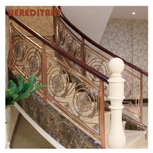 Barandilla de Escalera Interior para <span class=keywords><strong>Casa</strong></span> Dúplex, Color Oro Claro, para Escaleras Rectas - Product Image 3