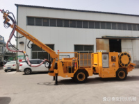 Pulvérisateur de béton humide sur chariot de marque Minle avec fonction de pulvérisation et de manipulation robotisée
