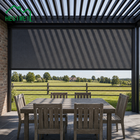 Pergola motorisée intelligente en aluminium, kits de pergola extérieure imperméables pour villa, restaurant, bord de piscine