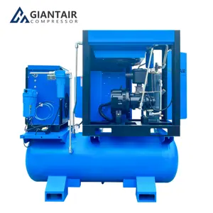 Professional Manufacturer Air Compressor 10 Bar All In 1 7.5kw 11kw 15kw 4 In 1 Compressor Combined