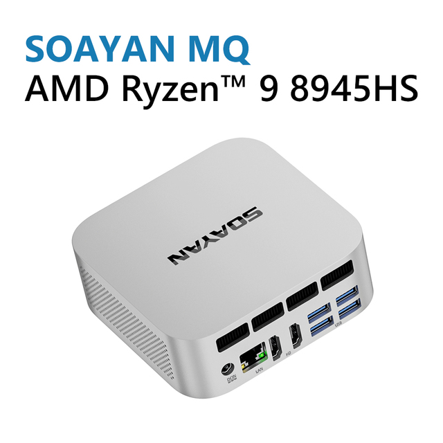 AMD Ryzen 9 8945HS 8 Cores 32GB DDR5 1TB SSD Home Server Laptop/Desktop 3-Year Warranty Mini PC windows 11 Pro