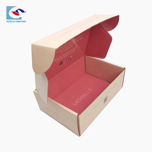 Offre Spéciale privée personnalisée logo couleur rose boîte postale boîte en carton ondulé boîte d'expédition - Product Image 4