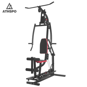 Prix avantageux pour un équipement multifonctionnel combinant presse à banc, exercices complets du corps, <span class=keywords><strong>poulie</strong></span> et <span class=keywords><strong>extension</strong></span> des jambes. - Product Image 4