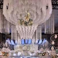 Perlengkapan Dekorasi Langit-langit LED AC Gauze untuk Pernikahan, Aula Pernikahan, Tata Letak Panggung Hotel Cloud Top, Atap Mengambang, Kain Dekoratif Modern