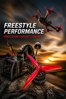 Set Baling-Baling PC 3-Blade 5-Inci BelinRC FPV-5146 Kecepatan Tinggi Tahan Lama CW & CCW 2 Pasang untuk Drone FPV Freestyle Plastik