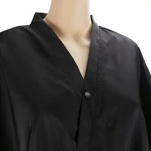 스파 마사지 클라이언트 가운 롱 살롱 기모노 클라이언트 라운지 가운 스모크 원피스 캐주얼 짠 의료 유니폼 실험실 코트 외과 유니폼 - Product Image 6