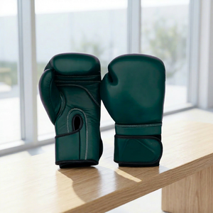 Professional Muay Thai Boxing Gloves Kickboxing Training Sparring Gear High Grip Leather Breathable Fighting Gloves Custom Logo - Product Image 1