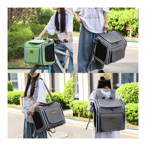 Transportín 3 en 1 para Mascotas, <span class=keywords><strong>Cesta</strong></span> para Bicicleta para Perros, Transportín Ventilado de Lado Suave para Bicicleta, Mochila para Perros, <span class=keywords><strong>Cesta</strong></span> para Bicicleta para Manillar - Product Image 2