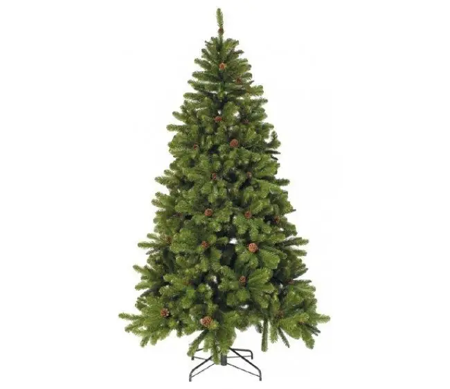 2023 New design good quality Artificial Fir Full Bodied Small Christmas Tree with Metal Stand, Lightweight