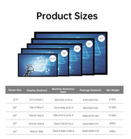Narrow Bezel 21.5 27 32 43 Inch Monitor Full hd Resolution Capacitive Touch Screen Pc Interact All in One Panel for Industrial