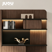 Bibliothèque de bureau moderne en MDF pour PDG, présentoir et armoire de rangement pour dossiers