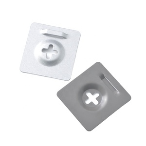 Bán Buôn Kính Vuông Gương Phụ Kiện Phần Cứng Chéo Gương Móc 3M Sắt Gancho De E Không Khung Với Móc Và Gương - Product Image 1