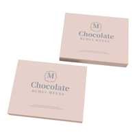Haute Qualité De Luxe 12 Diviseur Trou Chocolat Boîte Rigide Cadeaux Couvercle et Boîte De Base pour Biscuits Bonbons Emballage Cadeaux Boîte
