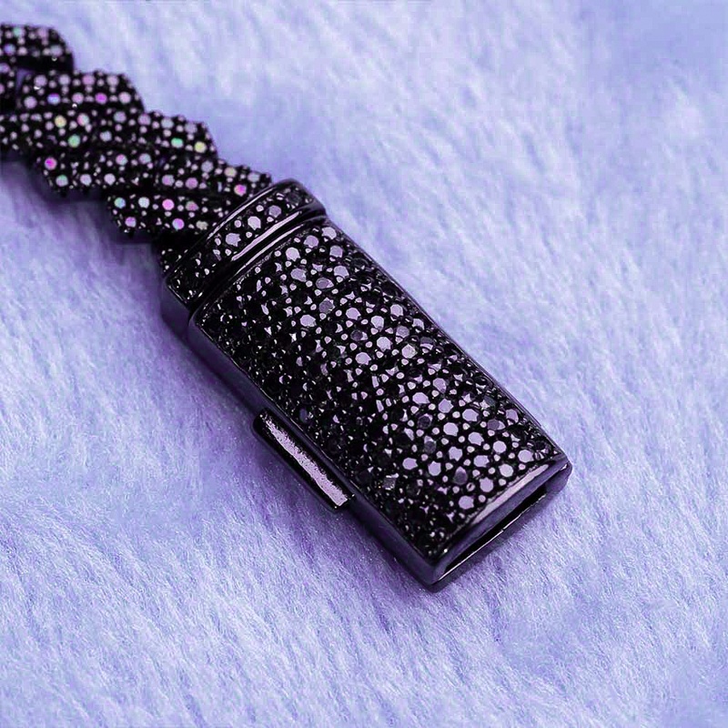 black diamond necklace for men