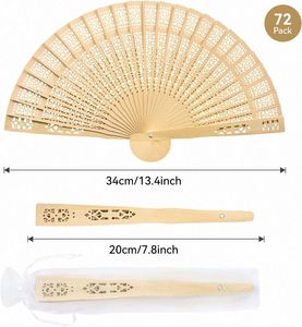 Éventails en bambou personnalisés, design créatif, éventails promotionnels pour les fêtes de mariage, les mariages à la plage et les mariages d'été - Product Image 2