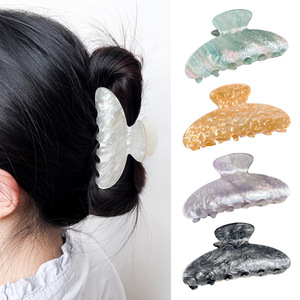 Fermagli per Capelli Semicircolari in Acrilico Fatti a Mano, Stile Europeo e Americano per Uso Quotidiano - Product Image 3