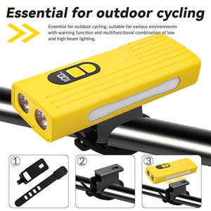 1800 mah टाइप-सी रात सवारी 7 रंग RGb रंगीन साइकिल हेडलाइट्स पेन क्लिप चुंबकीय रिचार्जेबल बाइक लाइट - Product Image 1