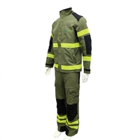 Combinaison de pompier forestier, veste et pantalon softshell haute visibilité réfléchissants 300g/m2 205g/m2, vêtements de travail pour intervention incendie, logo personnalisé