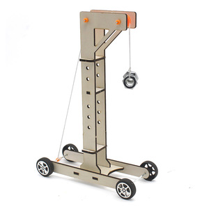 Kit scientifique en bois Gravity Car 2 pour enfants de 7 à 9 ans, jouet éducatif à commande manuelle, forme géométrique, projet STEM - Product Image 5