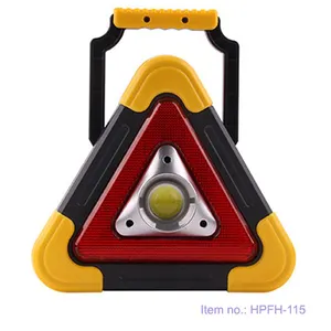 Small warning triangle for Car with flashing light / working light