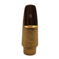 Eastern Music A12 Hand Hammered Brass Eb Alto Sax Metal Mouthpiece Gold Silver Plated Jazz Mouthpiece with Ligature Cap