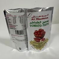 Sachet imprimé sur mesure à haute barrière en aluminium, pochette autoportante pour sauce tomate, confiture 50G 70G