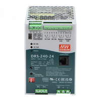 Alimentation d'urgence sur rail DIN Mean Well DRS-240-24 240W 24V DC à sortie unique haute efficacité pour la sécurité CCTV