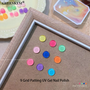 Rainbow Sweetheart 9 Grille Patting UV Gel Vernis À Ongles pour Gradient Summer Designs Professional Nail Painting Gel - Product Image 3