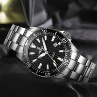 Chronographe Oem mécanique grand plongeur plongée hommes Nh35 automatique titane bracelet de plongée libération rapide montre en Silicone