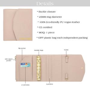 Hongbo الأفضل مبيعًا 10 ألوان من الجلد المرصع بالحصى A7 مخطط ميزانية مع ورقة ذبابة متوفر كهدية قرطاسية مدرسية/مكتبية - Product Image 6